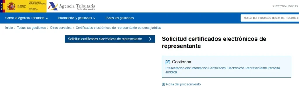 Agencia Tributaria - Sociedad Anónima - CertificadoElectronico.es