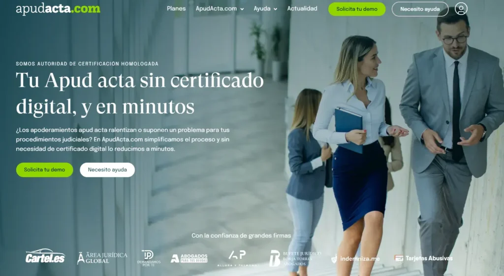 ApudActa.com - apoderamiento electrónico - CertificadoElectronico.es