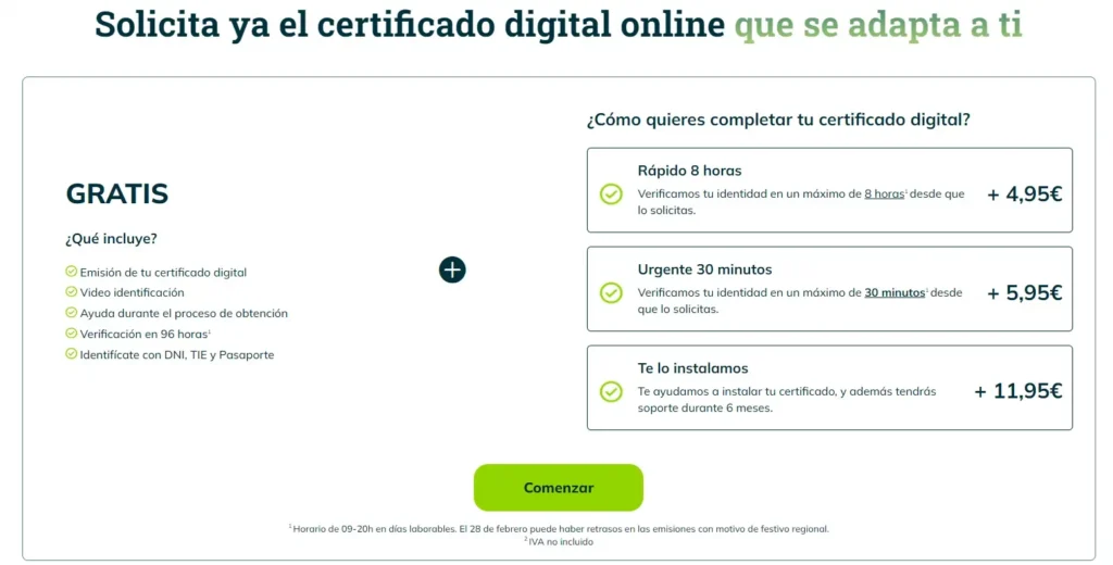 certificado digital - CertificadoElectronico.es