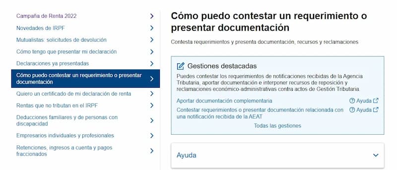 Agencia Tributaria - requerimiento de Hacienda - CertificadoElectronico.es
