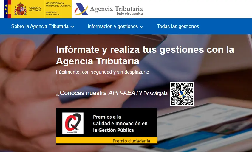 sede agencia tributaria - expedientes en la AEAT - certificadoelectronico.es