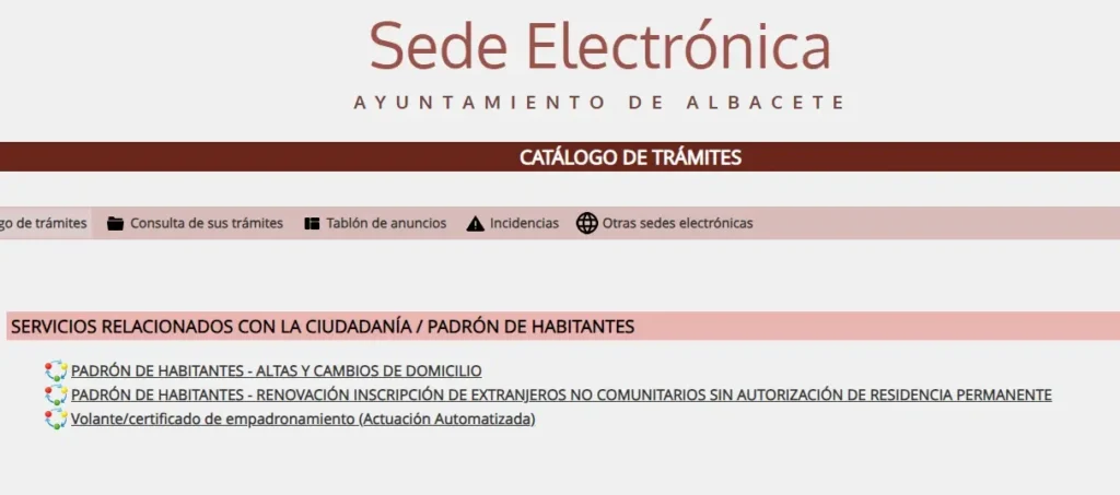 sede electrónica - Albacete - CertificadoElectronico.es