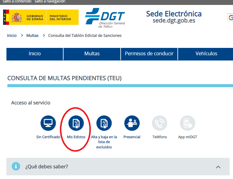 Testra - Cómo saber si la DGT me ha multado - CertificadoElectronico.es