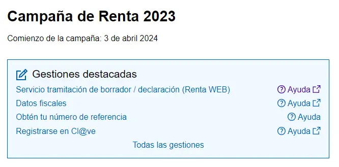 Campaña de la Renta 2023 - declaración de la renta - CertificadoElectronico.es