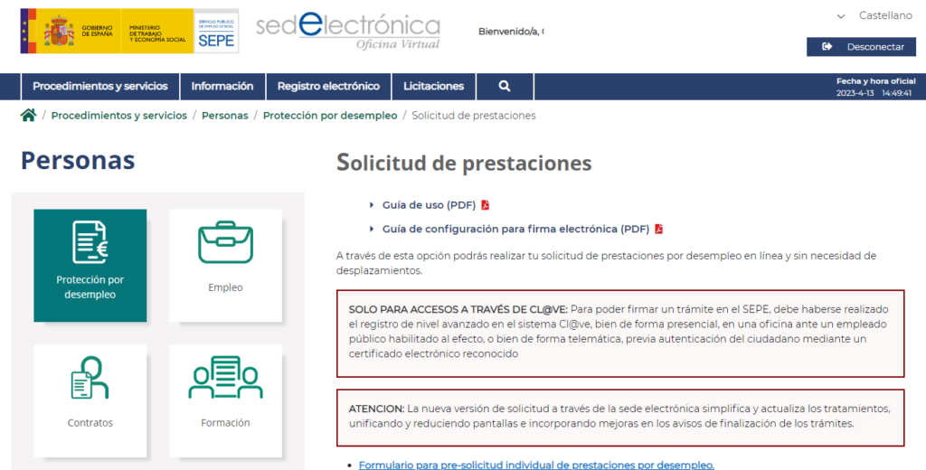 RAI - Renta activa de inserción - CertificadoElectronico.es