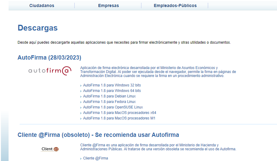 Web Autofirma - firma digital - CertificadoElectronico.es