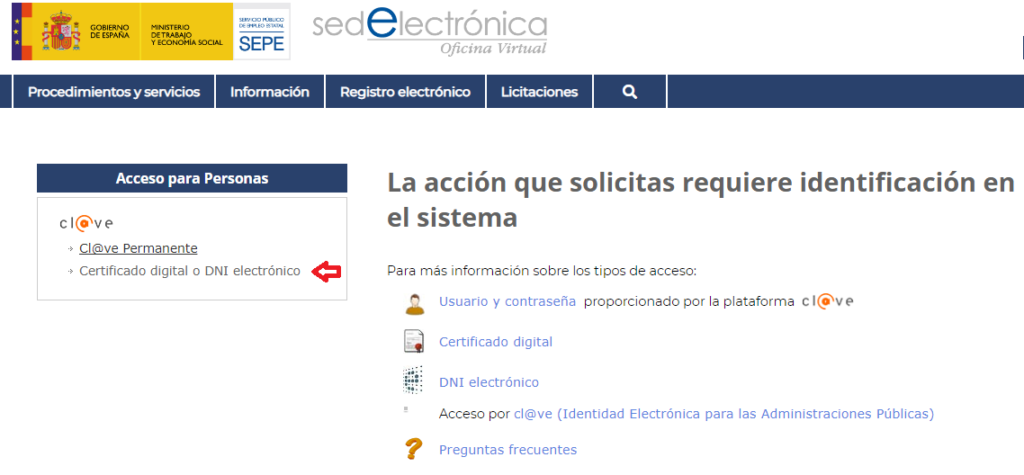 Sede electrónica Sepe - Prórraga subsidio de desempleo - CertificadoElectronico.es