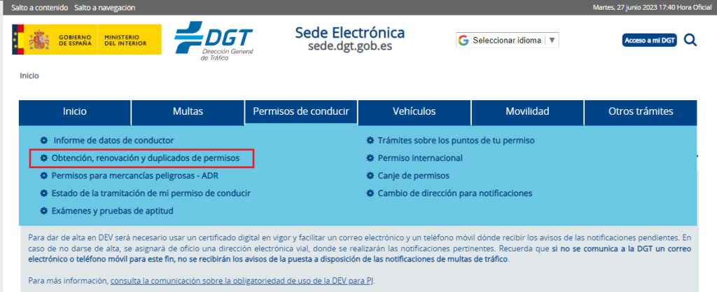 Sede-electrónica-DGT-Carnet-de-conducir-caducado-CertificadoElectronico.es