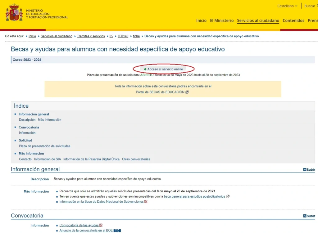 sede-electrónica-Ministerio-de-Justicia-Ayudas-para-alumnos-con-necesidades-específicas-CertificadoElectronico.es