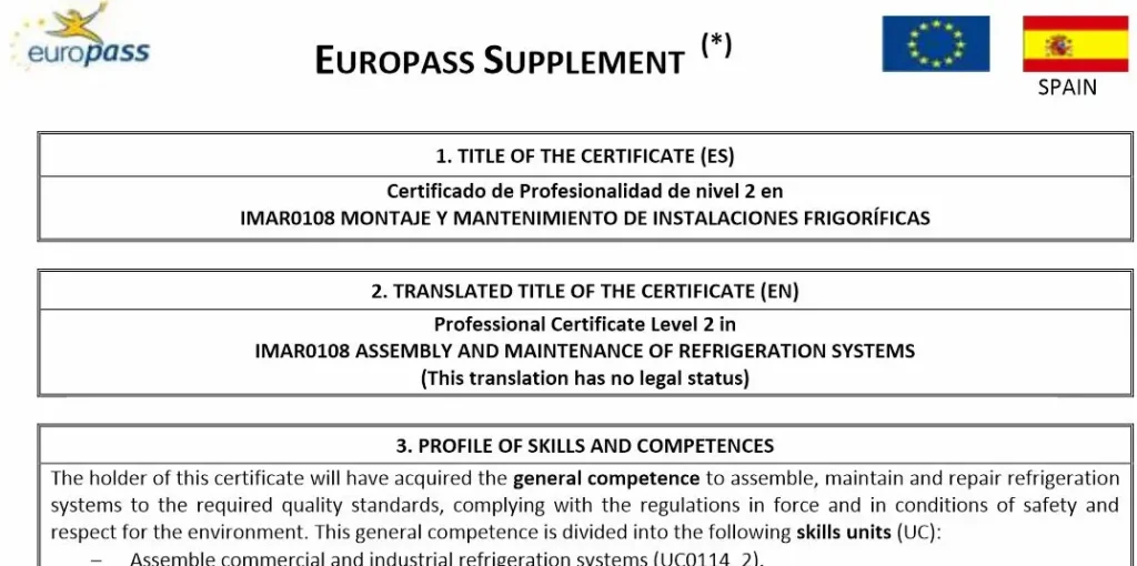Documento - certificado de profesionalidad - CertificadoElectronico.es
