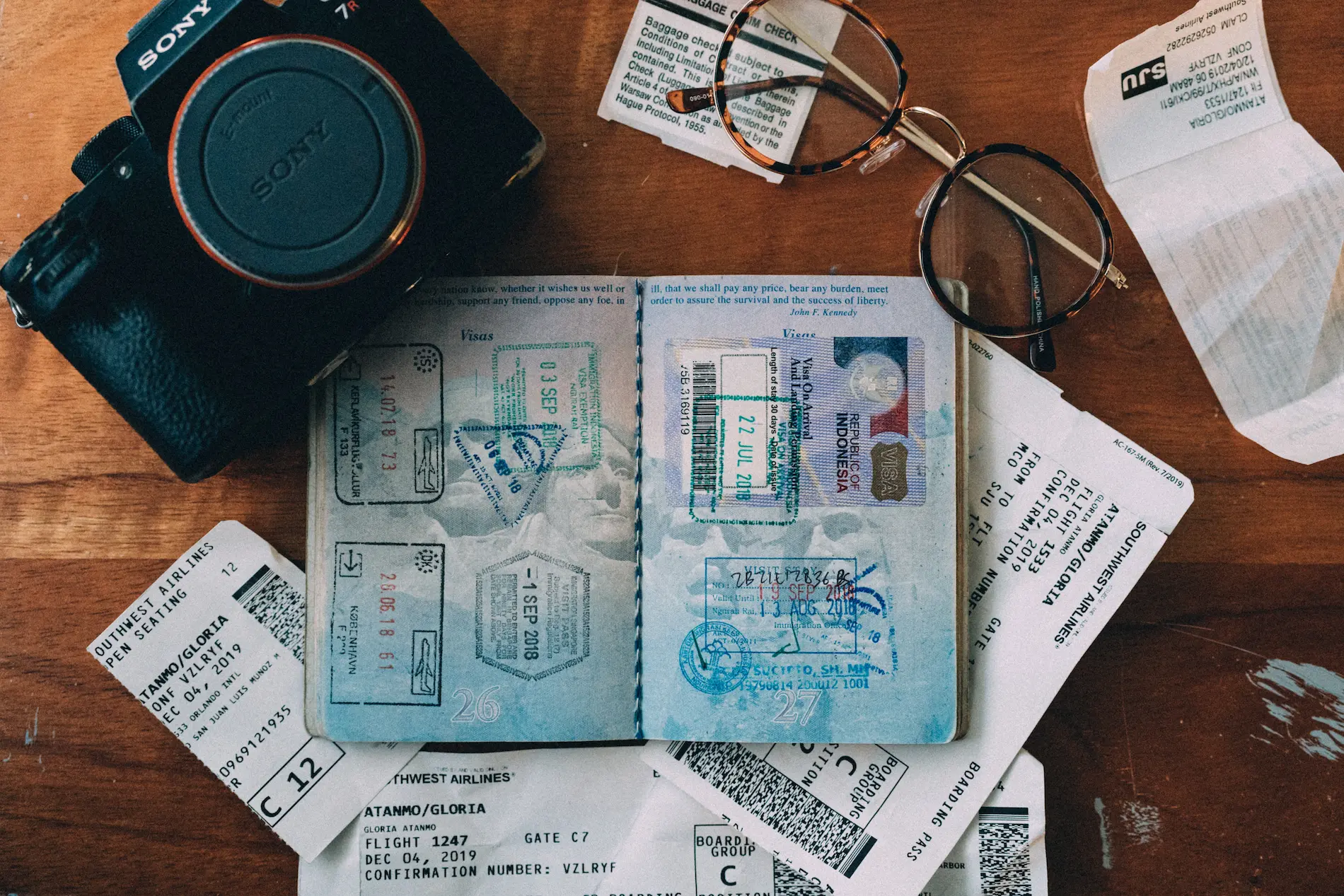 Elementos de viaje - pasaporte - CertificadoElectronico.es