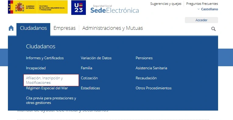 Sede-electrónica-Seguridad-Social-Código-de-cuenta-de-afiliación-CertificadoElectronico.es