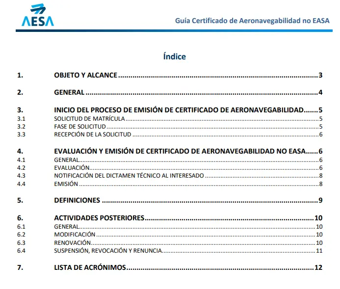 Certificado de aeronavegabilidad no EASA - CertificadoElectronico.es