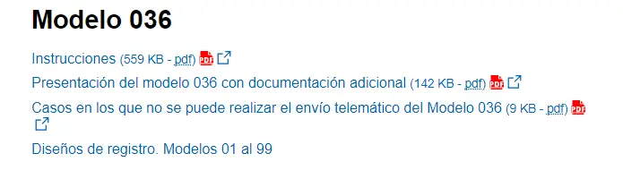 Modelo 036 - persona jurídica - CertificadoElectronico.es