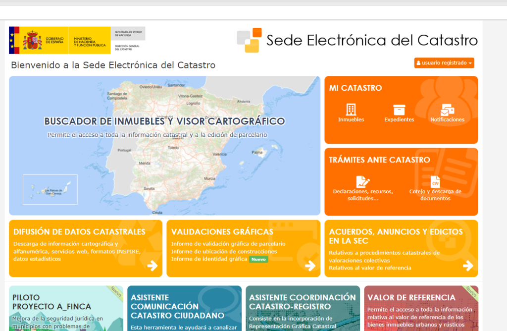 Sede electrónica -certificado catastral - CertificadoElectronico.es