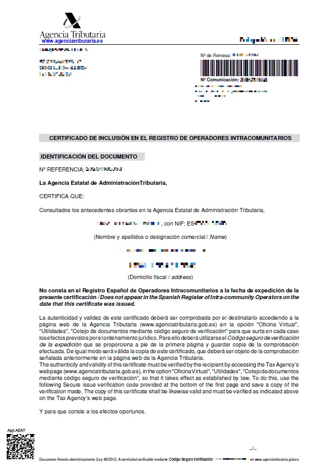 Sede electrónica agencia tributaria - (2) - operaciones intracomunitarias - CertificadoElectronico.es