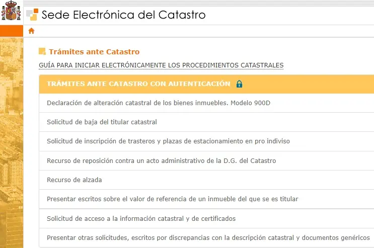 sede electrónica catastro - presentar alegación - CertificadoElectronico.es
