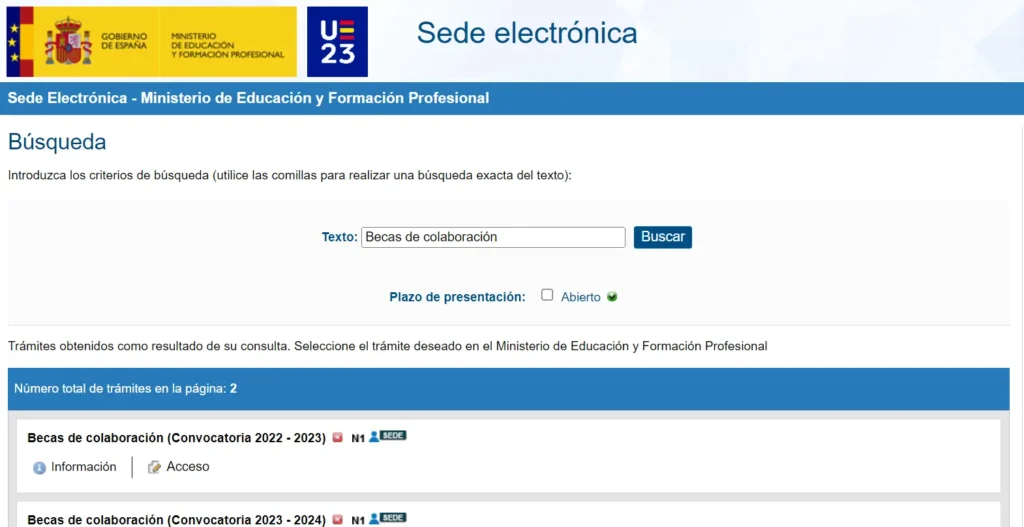 Blog 81.2. - becas de colaboración - CertificadoElectronico.es