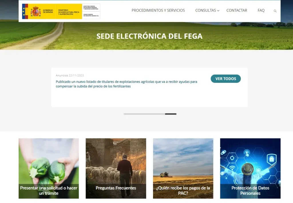sede electrónica - fega - CertificadoElectornico.es