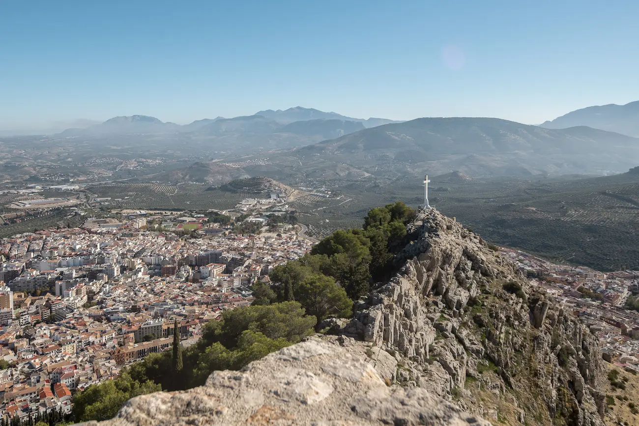 Vista desde el castillo de Santa Catalina - Jaén - CertificadoElectronico.es