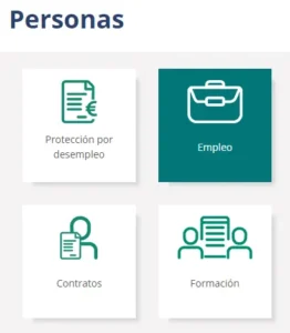 opciones - Servicio de empleo de Ceuta - CertificadoElectronico.es