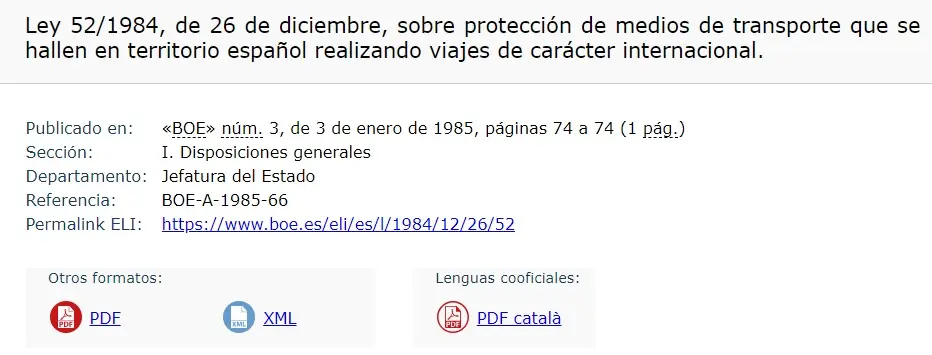 Ley 52 1984 - transportes extranjeros - CertificadoElectronico.es