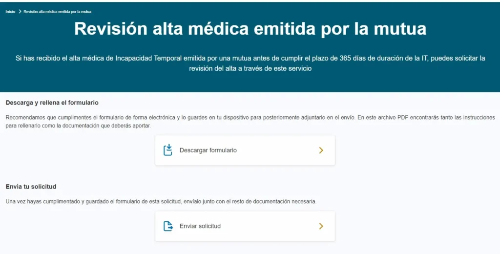 Seguridad social - Alta médica - CertificadoElectronico.es