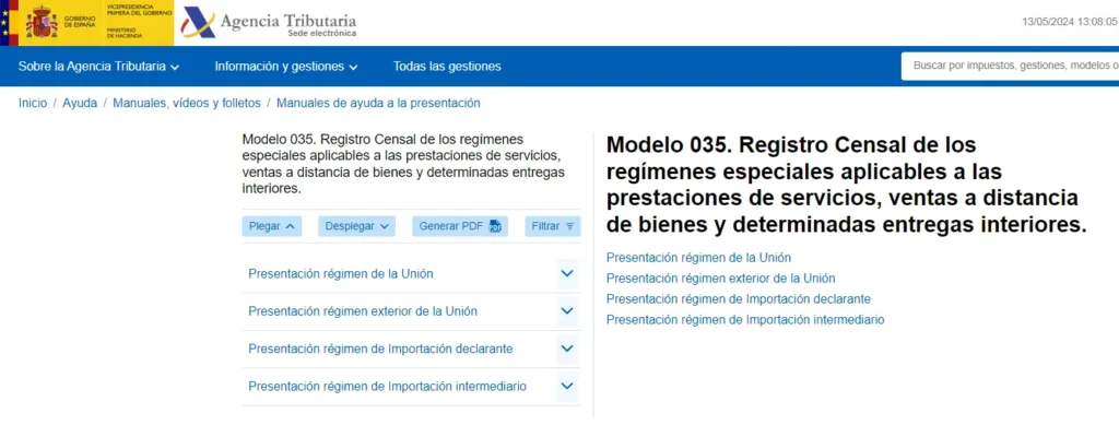 sede agencia tributaria - modelo 369 - CertificadoElectronico.es