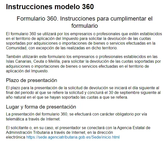 Modelo 360 - Agencia Tributaria - CertificadoElectronico.es