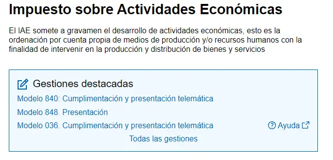 sede agencia tributaria - modelo 840 - CertificadoElectronico.es