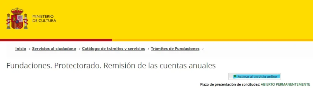 Fundaciones - Ministerio de Cultura - CertificadoElectronico.es