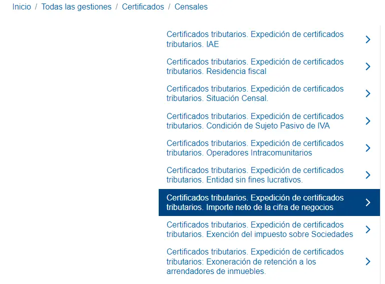 sede electrónica AEAT - importe neto de la cifra de negocios - CertificadoElectronico.es
