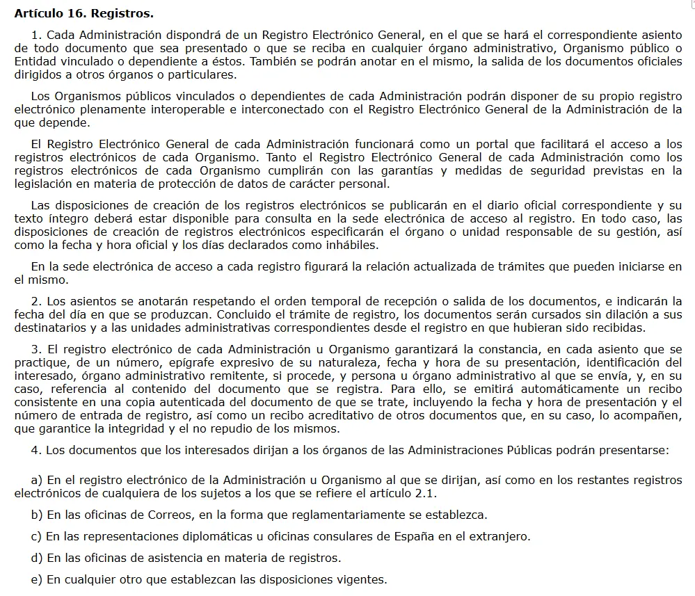 Artículo 16 - expedientes concluidos - certificadoelectronico.es