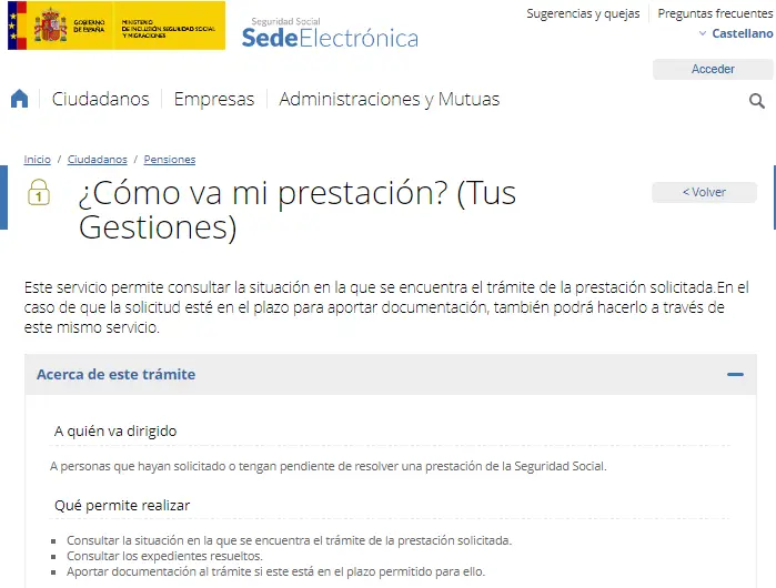 Seguridad Social - estado de mi solicitud - CertificadoElectronico.es