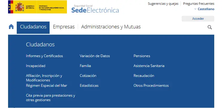 Sede Seguridad Social - incapacidad permanente - CertificadoElectronico.es