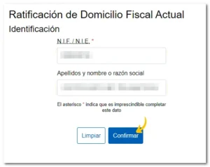 Renta web - ratificar - CertificadoElectronico.es