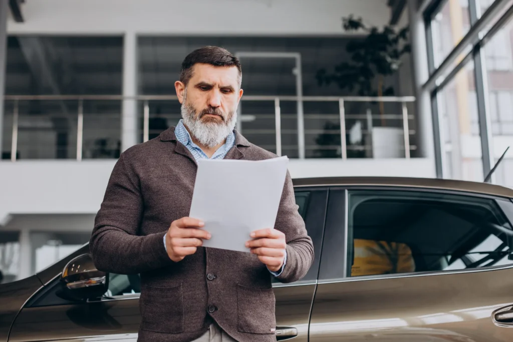 Hombre revisando un documento - Reserva de dominio - CertificadoElectronico.es